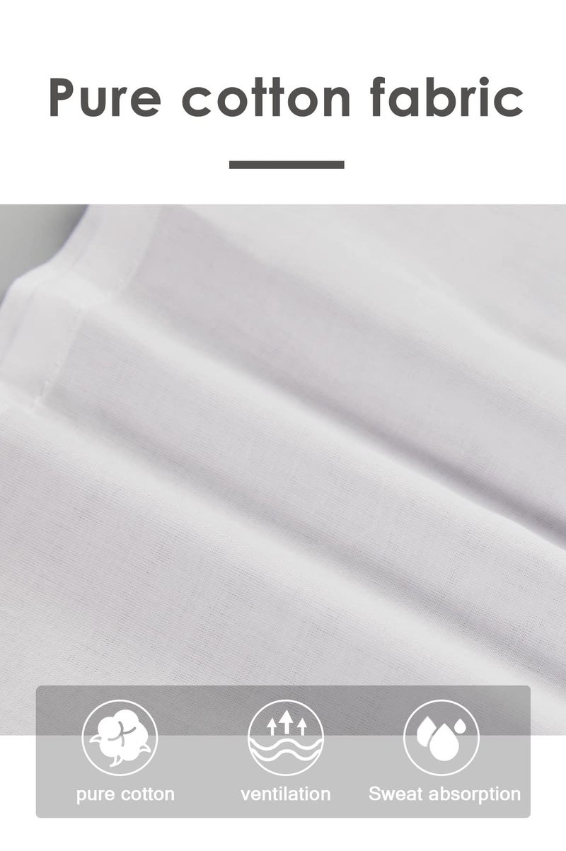 BEAUTELICATE 100% Cotton Half Slip Skirt Extender with Lace Trim Vintage Underskirt - Image 4